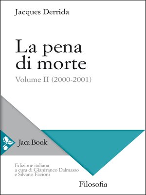 cover image of La pena di morte. Volume 2